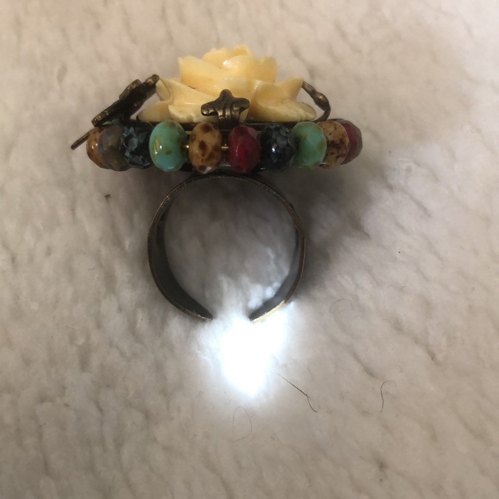 Rose multi stone ring - Picture 2 of 3